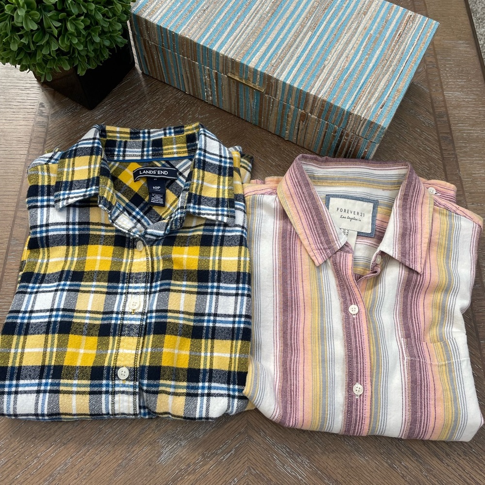 Long sleeve flannel bundle